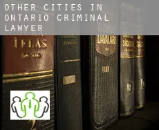 Other cities in Ontario  criminal lawyer