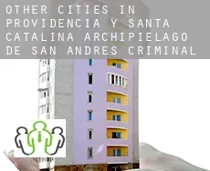 Other cities in Providencia y Santa Catalina, Archipielago de San Andres criminal lawyer