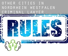 Other cities in Nordrhein-Westfalen  criminal lawyer